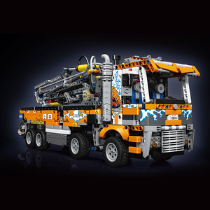 Mould <span class=keywords><strong>king</strong></span> 19014S Kits de <span class=keywords><strong>dépanneuse</strong></span> à usage intensif Pompe à béton pneumatique Briques <span class=keywords><strong>Jouet</strong></span> d'ingénierie pour enfants Ensembles de blocs de construction - Product Image 3
