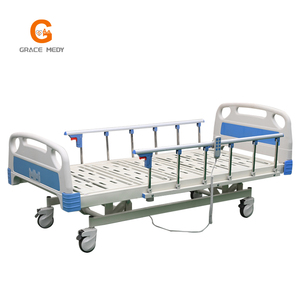 Cama eléctrica multifuncional de 3 manivelas con cilindro hidráulico ABS y motor Cama de enfermería con colchón para uso hospitalario - Product Image 4