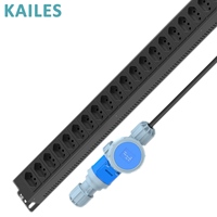 KAILES (KLS) Série K22 32A 200-240VAC 20 prises brésiliennes en tôle noire, PDU industriel durable sur mesure pour installation verticale