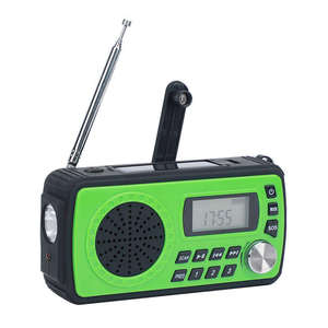 Radio solaire d'urgence à manivelle, 4000 mAh avec bande météo NOAA et lampe torche SOS pour la survie en extérieur - Product Image 6