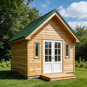 18.18 ㎡   Cabane préfabriquée en bois de pin avec cuisine et salle de bain, mini-<span class=keywords><strong>maison</strong></span> de vacances pour jardin ou cour arrière - Product Image 1