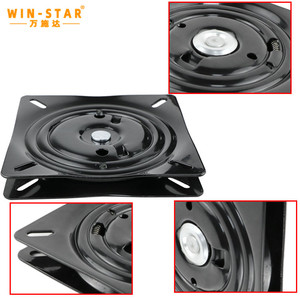 ZD-L015 vendita calda della fabbrica popolare mobili in metallo 180 gradi Auto ritorno giradischi ferro piatto girevole quadrato pigro jk - Product Image 4