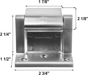 Loquet de porte d'intimité Smartoss DADL009 en acier inoxydable moderne finition satinée pour l'hôtellerie, installation facile pour portes battantes - Product Image 3