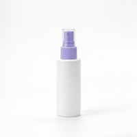 Botol Semprot Kabut Halus Plastik PET Silinder Putih 100ml Kosong Isi Ulang Kemasan Toner Kosmetik Botol Kemasan Logo Kustom