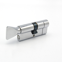 Cylindre de serrure de porte Euro avec Surface chromée (40T/40(80mm)