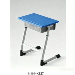 Adjustable Height School Desk And <b>Chair</b> With Blue Top And Metal Frame For Child Use Model 34396-KZ27 - Product Image 1