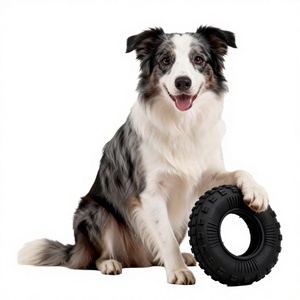 Juguete Ecológico para Perros con Orificio para Premios - Neumático de TPR Resistente para Combatir el Aburrimiento, Limpiar los Dientes y Alimentación Interactiva - Product Image 2