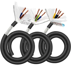 waterproof 0.5mm core copper shield PVC insulated flexible electrical wire 3 core 1.5mm wire cable manufacture