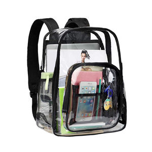 Holy Luck College Workplace <strong>Clear</strong> <strong>Backpack</strong> Heavy Duty PVC Transparent <strong>Backpack</strong> with Reinforced Strap - Product Image 5