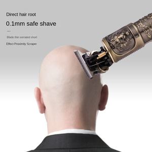 Nouvelle tondeuse à cheveux électrique pour homme, lame tranchante en acier inoxydable, rasoir de précision pour têtes chauves, ciseaux à cheveux métalliques - Product Image 5