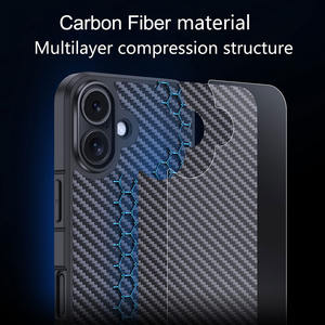 Coque de téléphone fine en fibre de carbone véritable, design professionnel, étanche, antichoc, protection 360° pour Air 17 Promax SJK1023 - Product Image 5