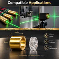 Support de lentille optique ZhonNa 9 mm, coque en cuivre, pour alignement de roues, diodes laser, pièces et accessoires d'instruments optiques
