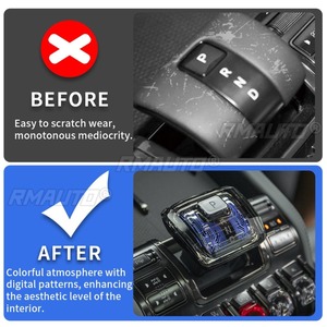 For BYD Shark Crystal Gear Lever Panel Gear <b>Head</b> <b>Cover</b> Center Console Decoration Exterior Part - Product Image 4