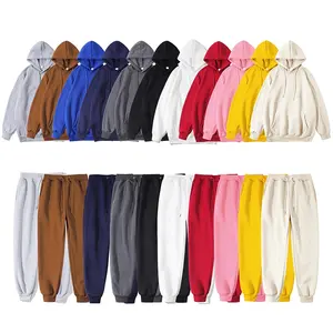 Sweat Pants And Hoodies Women Cotton Polyester Custom Logo Girl Hoodies And Joggers