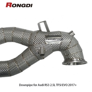 ท่อระบายความร้อนสำหรับรถแข่ง Audi RS3 TFSI EVO(EA855) 2.5T 2017 + 304ท่อไอเสียสแตนเลส - Product Image 5