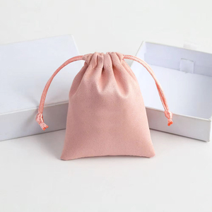 Nuevas Bolsas de Embalaje de Joyería de Franela Personalizadas con Logotipo, Bolsa de Regalo de Boda, Bolsa de Terciopelo con Cordón - Product Image 2
