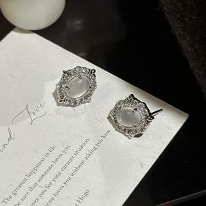 เงินแท้ S925 สไตล์โบราณ ดีไซน์เฉพาะ ประดับลายดอกไม้แกะสลักแบบละเอียด วินเทจ ประดับลายดอกไม้แกะสลักแบบละเอียด - Product Image 5