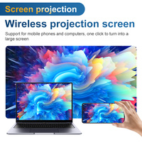 Proyector LED Android 9 XS97 PF03, 150 ANSI, 720P, Corrección Automática, Diseño Sellado, Logotipo Personalizado, Portátil, 3300-3500 Lúmenes