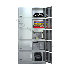 Armoire de rangement de meubles commerciaux à 10 portes armoire en métal à serrure magnétique pour le stockage d'entrepôt d'hôtel de bureau - Product Image 2