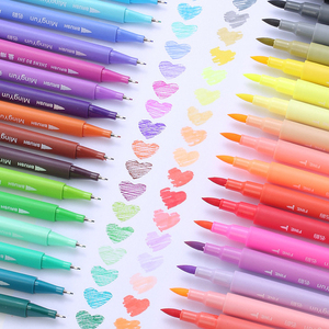 Ensemble de stylos de calligraphie, pinceaux métalliques pour aquarelle, marqueurs - Product Image 1