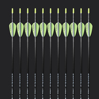 ACCMOS 40T ID 3.2mm Carbon Arrow Bow Rectitude +-0.006 Arc à poulies Arc et flèche de tir à l'arc