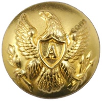 Kancing Kain Kuningan Reproduksi Kustom OEM ODM, Kancing Jas Blazer Emas Reproduksi Amerika, Kancing Seragam Reproduksi Amerika