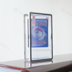 Luxury Modern Custom Logo High Aluminum Glass Magnetic Slab Case Colorful Metal Frame for <b>Protector</b> for Trading Card - Product Image 5