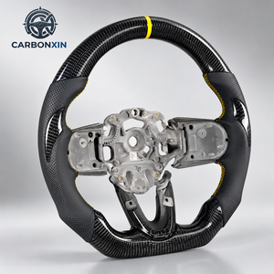 Volante Deportivo Personalizable de Fibra de Carbono y Cuero con Pantalla LED para Mini R56 F55 F56 R50 F57 R57 Cooper S - Product Image 1