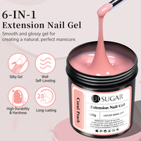 UR SUGAR Gel dur pour extension d'ongles, 150g, multicolore, format économique, en vrac, auto-nivelant, fabricant OEM, pour salon