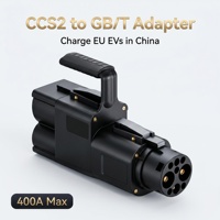 Adaptateur de charge rapide DC CCS2 vers GB/T, convertisseur EV UE vers Chine, 300A/400A en option, pour véhicules électriques UE en Chine, adaptateur DC