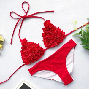 Más Ropa De Playa De Mujer para Mujer De Color sólido Bikini Donna Vikinis - Product Image 4