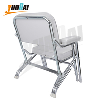 Chaise de pont pliable Yacht, accessoire pour bateau de pêche, avec accoudoir, en aluminium, livraison gratuite