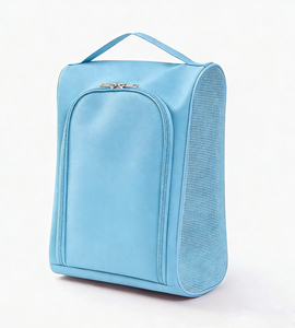 Bolsa <span class=keywords><strong>de</strong></span> Transporte para Zapatos <span class=keywords><strong>de</strong></span> Golf <span class=keywords><strong>de</strong></span> Nailon Resistente al Agua y Ecológica, con Cremallera en Forma <span class=keywords><strong>de</strong></span> U, Malla Transpirable y Asa para Viajes y Deportes - Product Image 2
