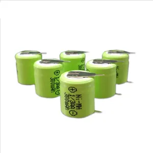 Rechargeable nimh batterie 2/3 1/3 aa aaa 1.2v 300mah 150mah 250mah ni-mh battery for solar light