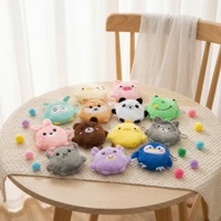 Porte-monnaie en peluche avec fermeture éclair, porte-clés, sac à monnaie de dessin animé, breloque, petite bourse à monnaie Kawaii pour femmes et filles