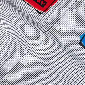 Custom Button Down Short Sleeve <strong>Western</strong> <strong>Shirts</strong> <strong>for</strong> <strong>Men</strong> Wholesale Boxy Fit Stripe Patch Embroidery Prints <strong>Men's</strong> Casual <strong>Shirts</strong> - Product Image 4