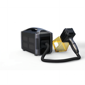 เครื่องแกะสลักไฟเบอร์เลเซอร์แบบพกพา 20W 30W จากโรงงาน สำหรับป้ายห้อยคอสุนัข แหวนนก ยางรถยนต์ แล็ปท็อป เครื่องมาร์กกิ้งแบบพกพา - Product Image 2