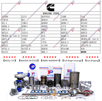 Kit de révision et de reconstruction du moteur diesel TP QSL9 pour Cummins, pièces de réparation OEM, joint de cylindre, chemise de cylindre, piston 3917707 4941393