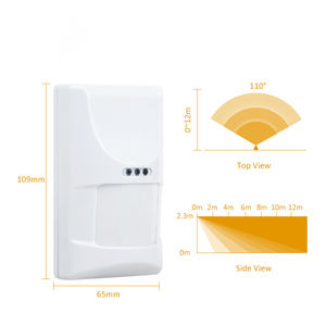 Kablolu mikrodalga PIR hareket sensörü ev Alarm hareket dedektörü anti-pet 25KG 12M algılama Anti beyaz ışık ile sabotaj anahtarı - Product Image 5