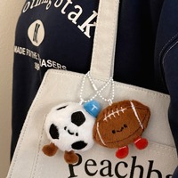 Nouvel Arrivage : Pendentif Porte-clés Léger en Peluche, Motif Raquette de Tennis, Badminton, Tennis de Table, Design Cartoon Jelly Cates, Jouet Mignon