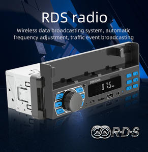 1din 12V đài phát thanh xe hơi ai ứng dụng bằng giọng nói xác định vị trí đèn biến đài phát thanh ghi âm với điện thoại di động chủ điện bảo vệ FM RDS MP3 Máy nghe nhạc - Product Image 5