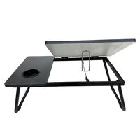 Table d'appoint portable, convertible, pliable, durable, écologique, réglable en hauteur, pour ordinateur portable, lit, canapé, avec fente pour tablette et tiroir de rangement en acier