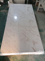 Panel de Pared para TV de Sala de Estar Moderna, Diseño de Piedra de Lujo, Tablero SPC UV, Lámina de PVC con Aspecto de Mármol
