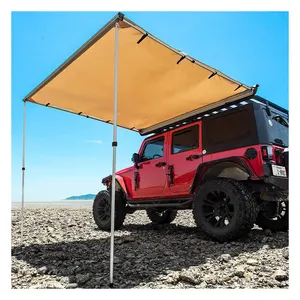 مركبة المظلة 8.2x8.2 السطح الانسحاب قابل للسحب 4x4 للماء UV50 + مظلة جانبية ل Jeep SUV شاحنة فان