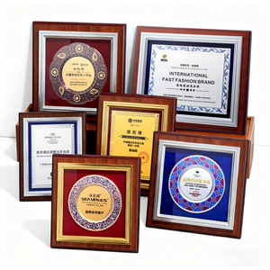 Placa de Madera Creativa con Grabado Metálico, Certificado, Premio, Regalo Empresarial, Hecho a Medida - Product Image 1