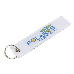 Innovation Design Custom Souvenirs Polyester Metal Ring Woven Keychain Carabiners Used for Aircraft Decoration