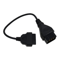 Pour RENAULT 12 broches mâle vers OBD OBD2 OBDII DLC 16 broches femelle pour Renault 12 broches câble femelle adaptateur connecteur OBD
