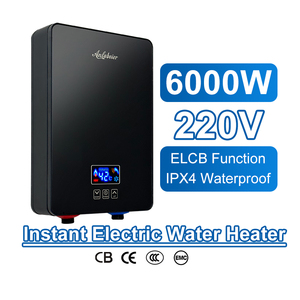 Chauffe-eau électrique instantané certifié 6000W sans réservoir, élément SS304, sécurité ELCB, pour salle de bain, fixation murale, Arabie Saoudite - Product Image 4