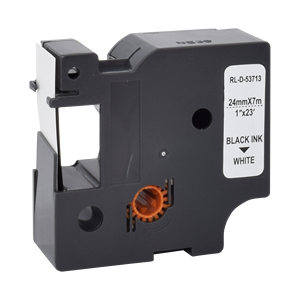 Compatible D1 53713 S0720930 Cinta de etiquetas negra sobre blanca de 24mm para DYMO Labelwriter 450 Duo 450D <span class=keywords><strong>500TS</strong></span> - Product Image 1