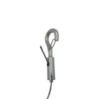 Pince à câble en cuivre autobloquante réglable en laiton avec sortie latérale Grip de câble personnalisable